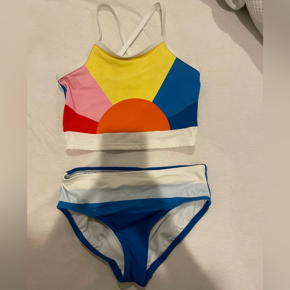 Hanna Andersson 2 piece swimsuit size 8 130cm
